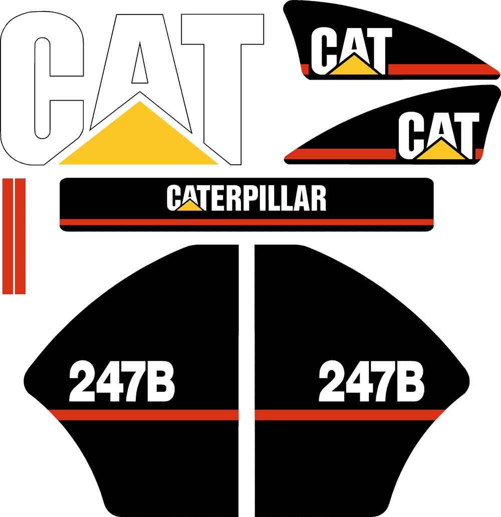 CAT 247B Decal Kit CAT 247B Decal Kit