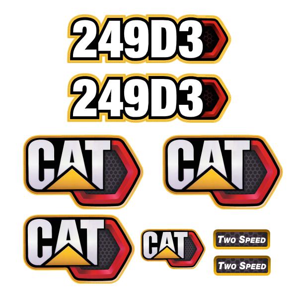 CAT 249D3 Decal Kit CAT 249D3 Decal Kit
