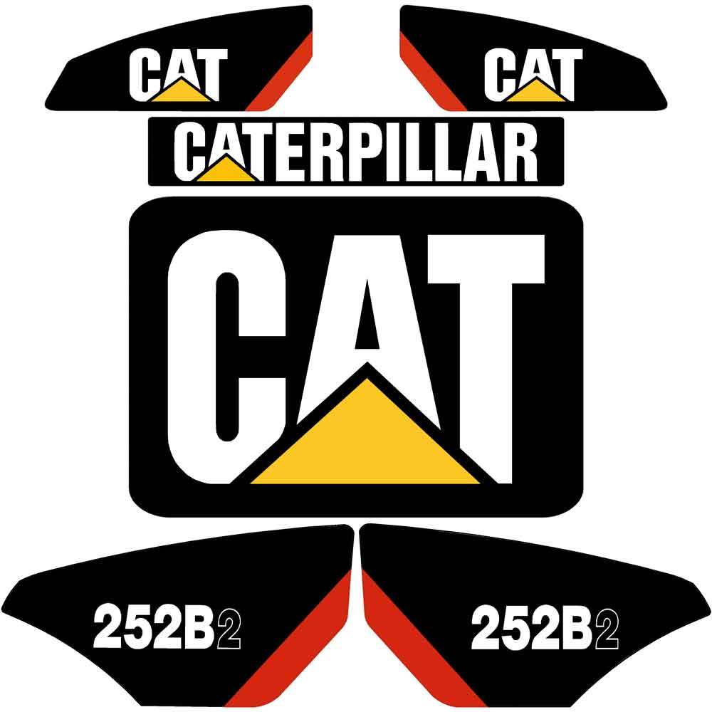 CAT 252B2 Decal Kit CAT 252B2 Decal Kit