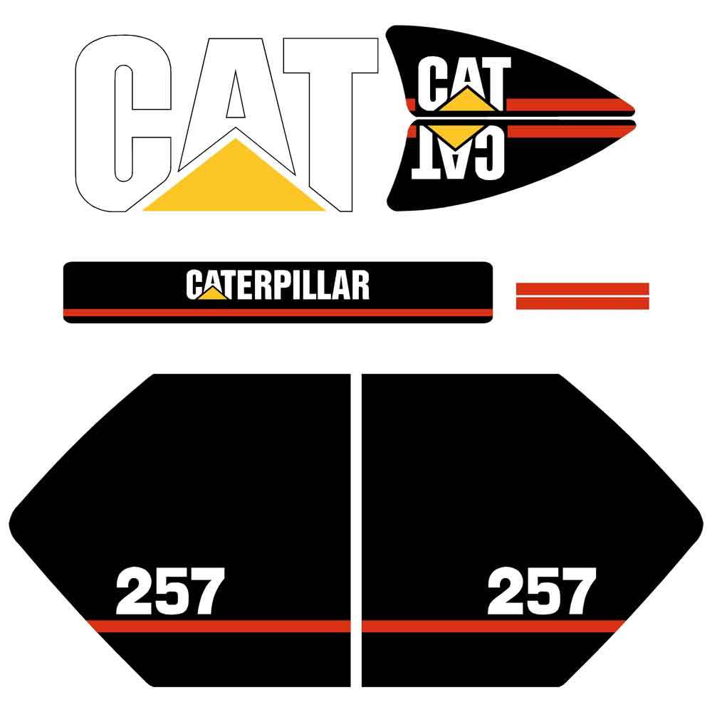 CAT 257 Decal Kit CAT 257 Decal Kit