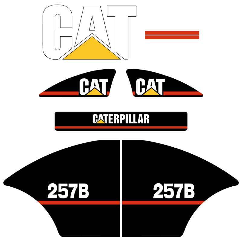 CAT 257B Decal Kit CAT 257B Decal Kit