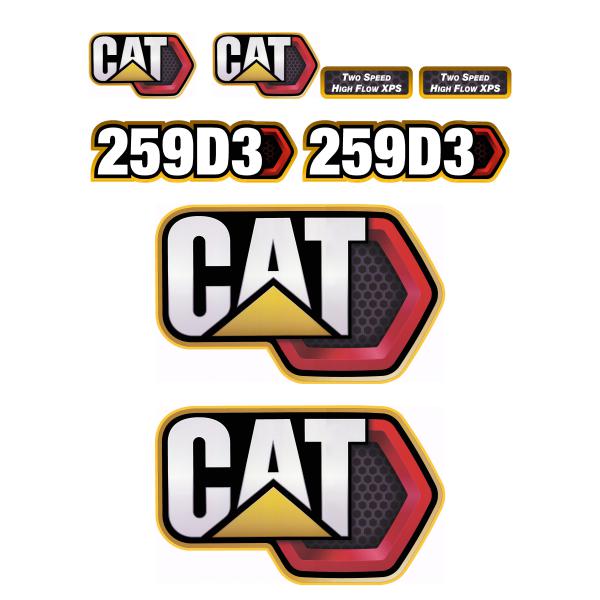 CAT 259D3 Decal Kit CAT 259D3 Decal Kit