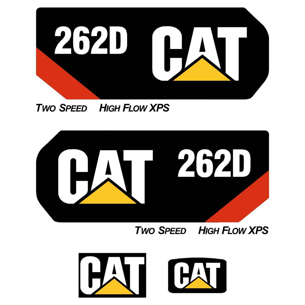 CAT 262D Decal Kit CAT 262D Decal Kit