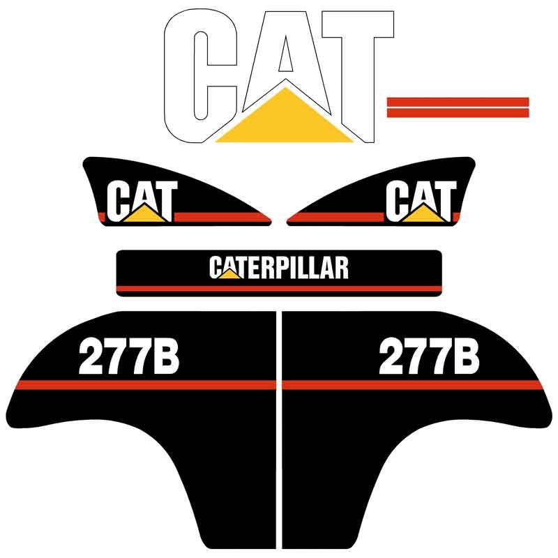CAT 277B Decal Kit CAT 277B Decal Kit