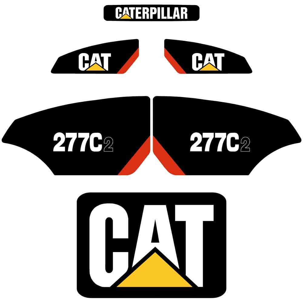 CAT 277C2 Decal Kit CAT 277C2 Decal Kit