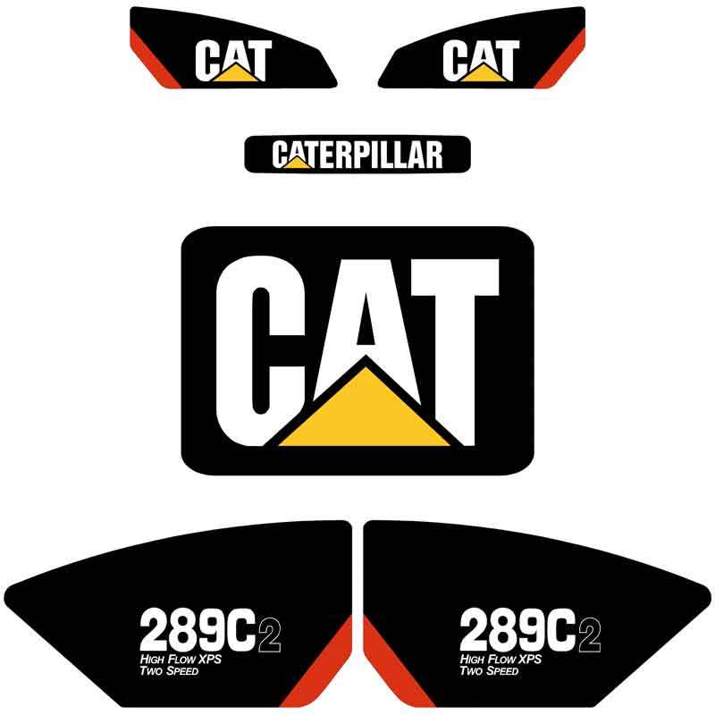 CAT 289C2 Decal Kit CAT 289C2 Decal Kit