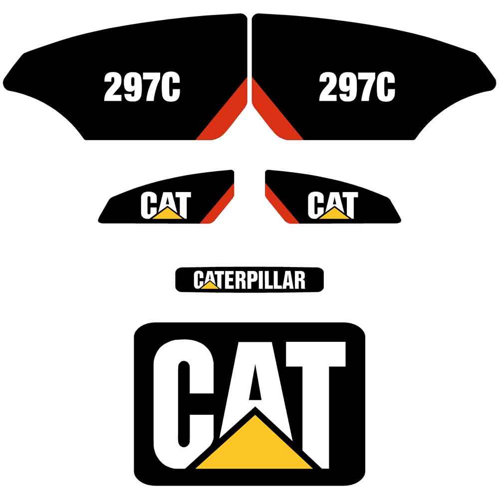 CAT 297C Decal Kit CAT 297C Decal Kit