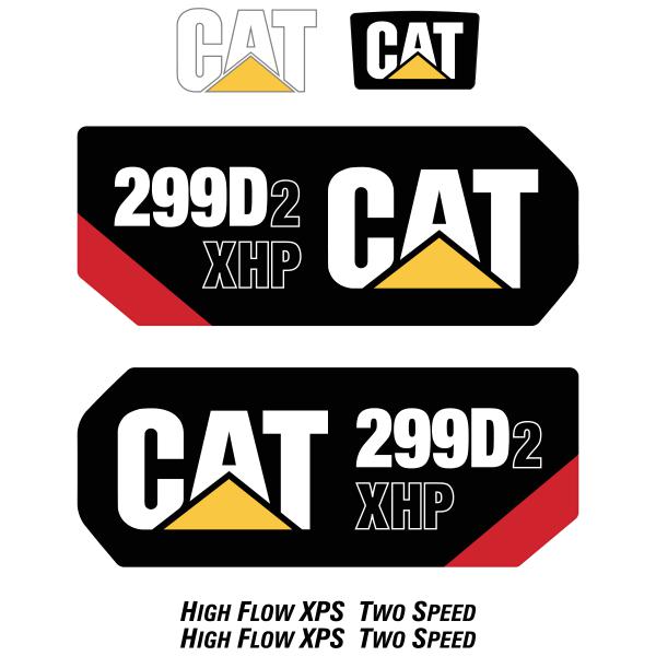 CAT 299D2 XHP Decal Kit CAT 299D2 XHP Decal Kit