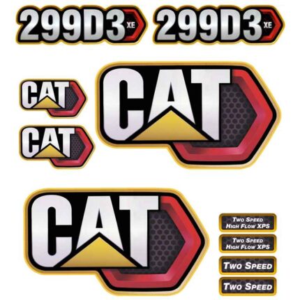 CAT 299D3 XE Decal Kit