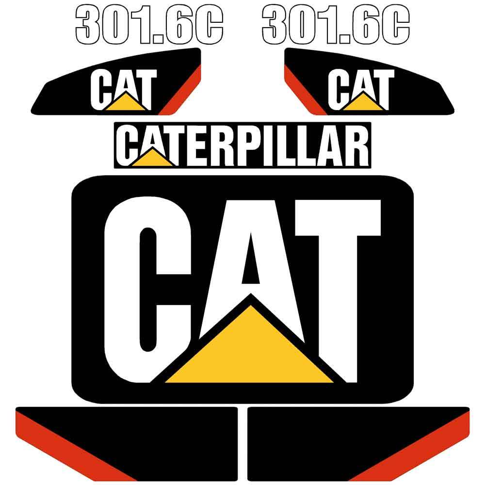CAT 301.6C Decal Kit CAT 301.6C Decal Kit