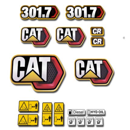 CAT 301.7 CR Decal Kit Next Gen