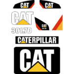 CAT 301.7D Decal Kit