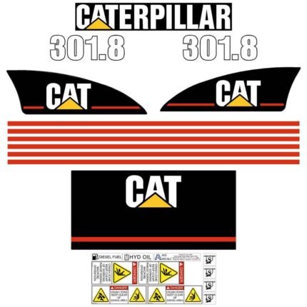 CAT 301.8 Decal Kit