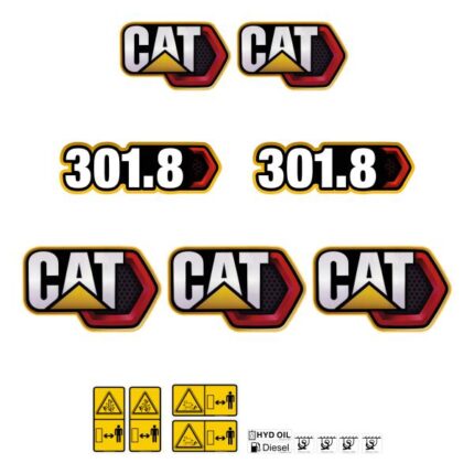 CAT 301.8 Decal Kit Next Gen