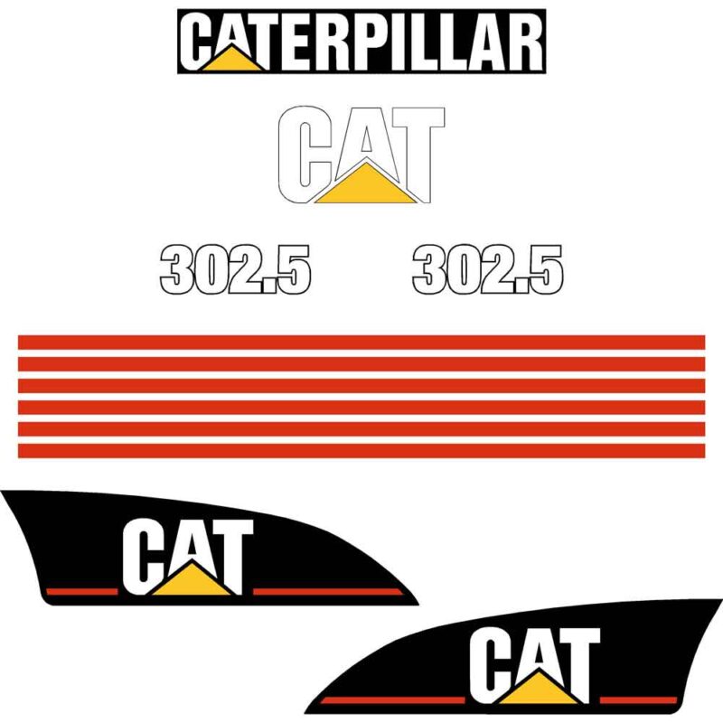 CAT 302.5 Decal Kit