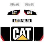 CAT 302.5C Decal Kit