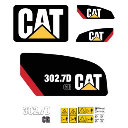 CAT 302.7D CR Decal Kit