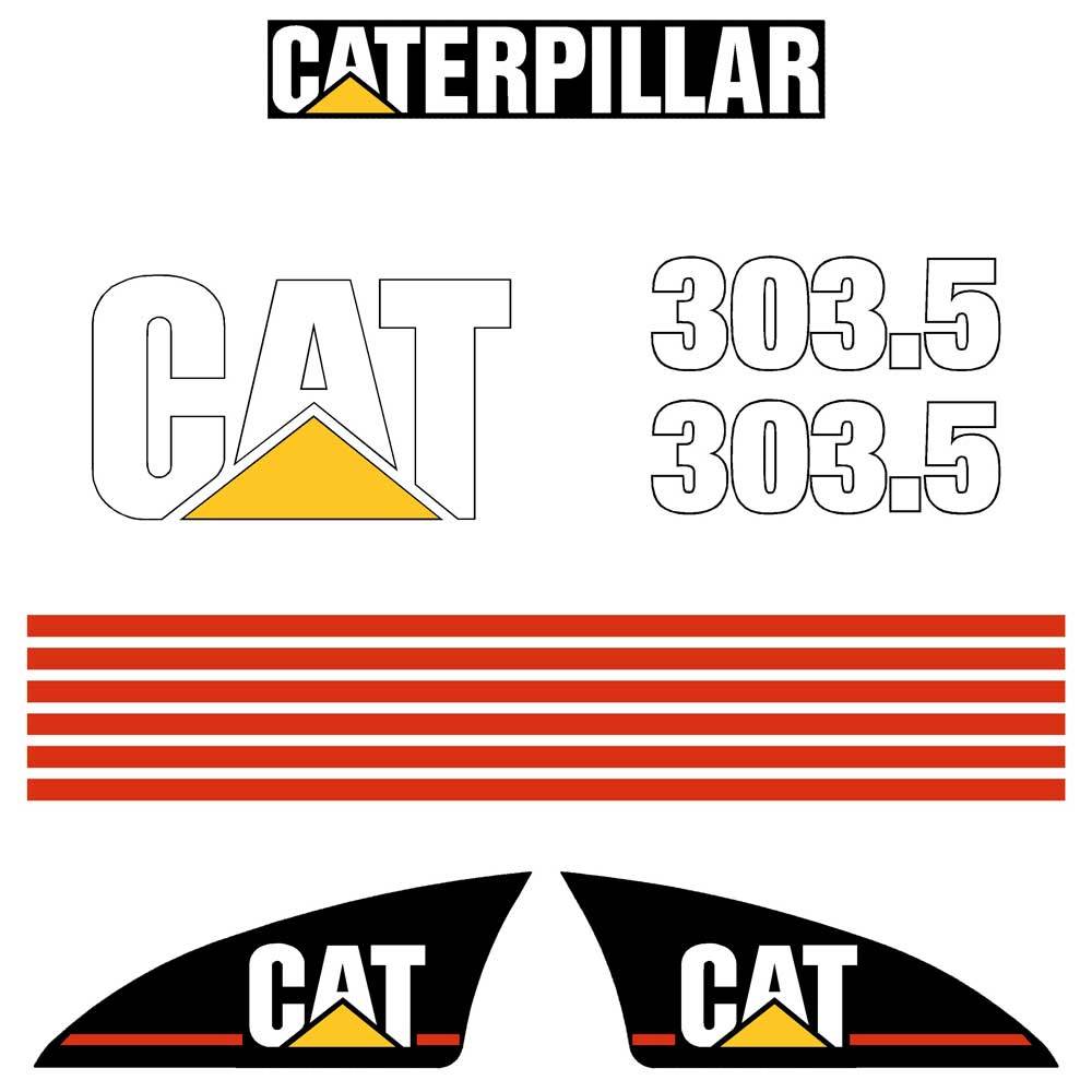 CAT 303.5 Decal Kit CAT 303.5 Decal Kit