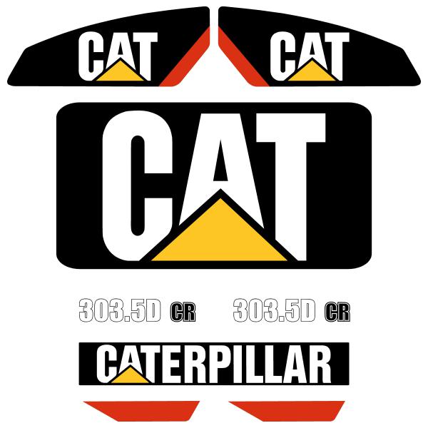 CAT 303.5D CR Decal Kit CAT 303.5D CR Decal Kit