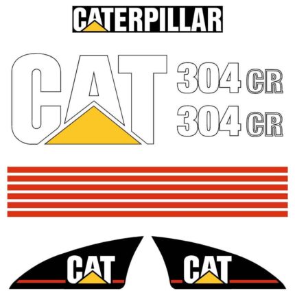 CAT 304CR Decal Kit