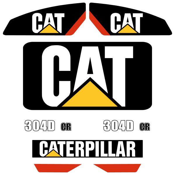 CAT 304D CR Decal Kit CAT 304D CR Decal Kit