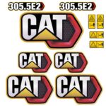 CAT 305-5E2 Decal Kit
