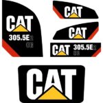 CAT 305.5E2 CR Decal Kit