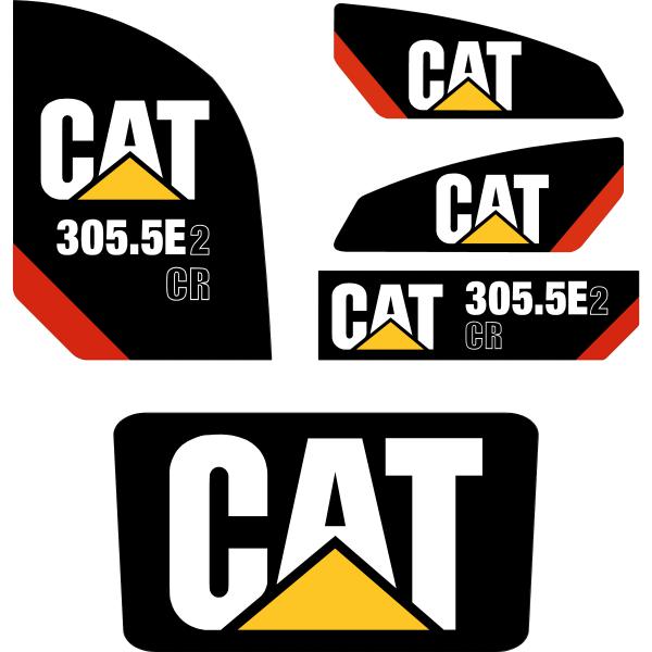 CAT 305.5E2 CR Decal Kit CAT 305.5E2 CR Decal Kit