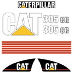 CAT 305CR Decal Kit