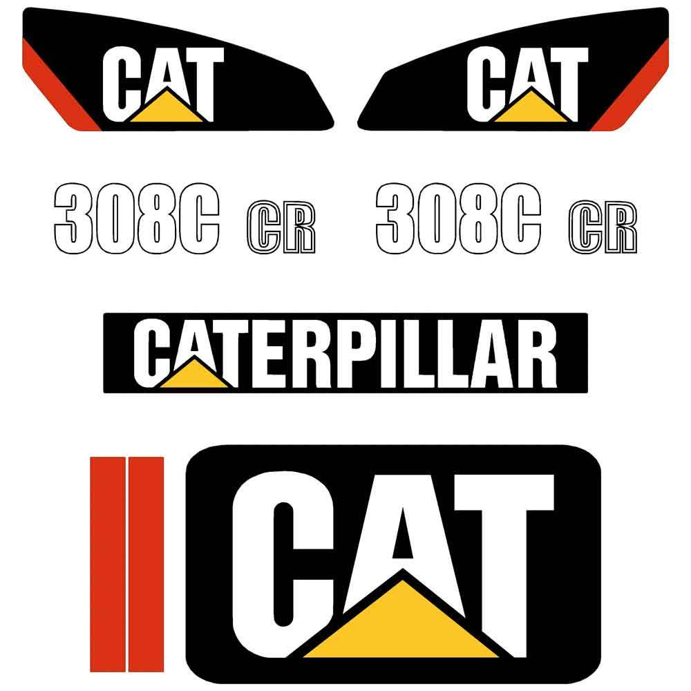 CAT 308C CR Decal Kit CAT 308C CR Decal Kit