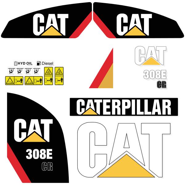 CAT 308E CR Decal Kit CAT 308E CR Decal Kit