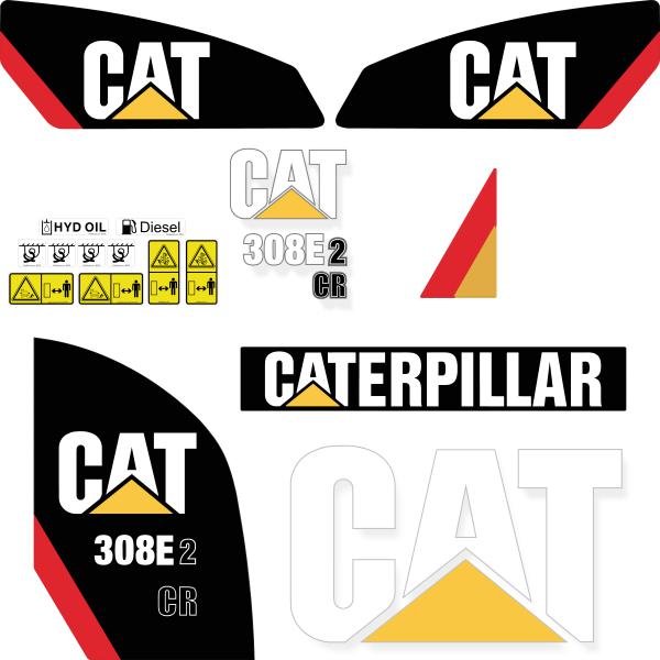 CAT 308E2 CR Decal Kit CAT 308E2 CR Decal Kit