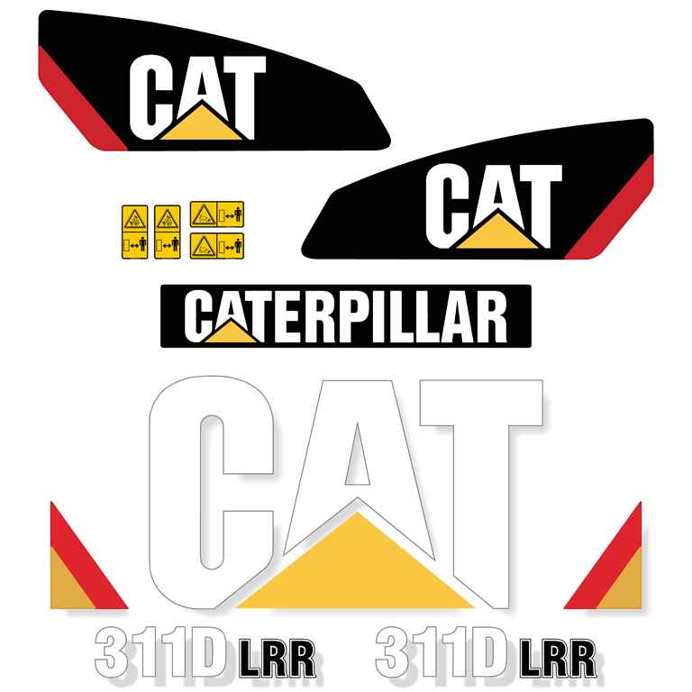 CAT 311D LRR Decal Kit CAT 311D LRR Decal Kit