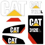 CAT 312E L Decal Kit