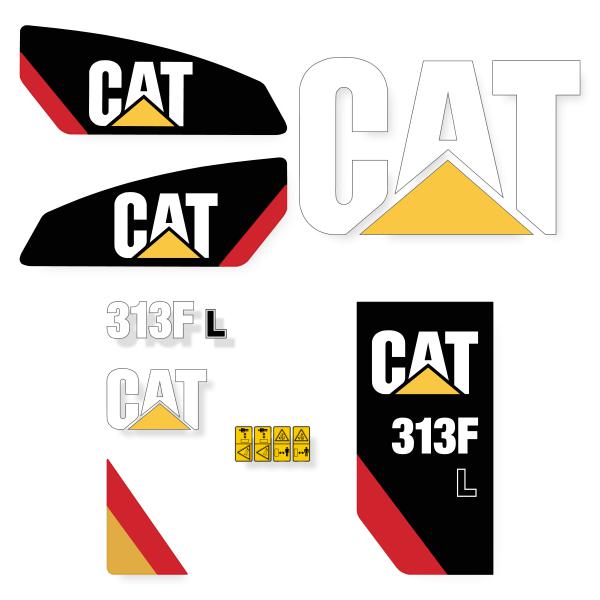 CAT 313F L Decal Kit CAT 313F L Decal Kit