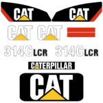 CAT 314C LCR Decal Kit