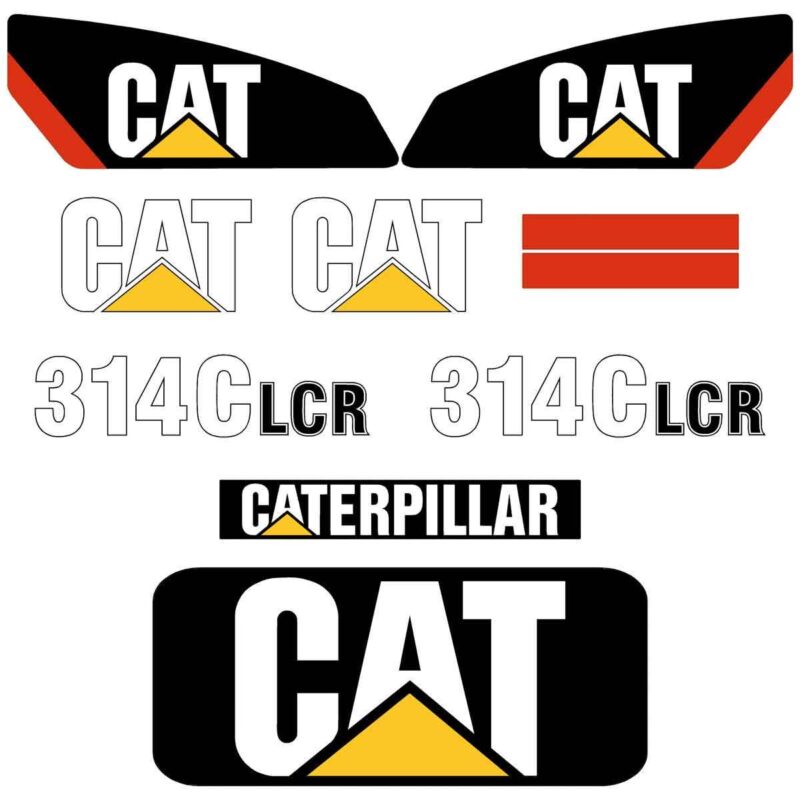CAT 314C LCR Decal Kit