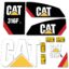 CAT 316F L Decal Kit