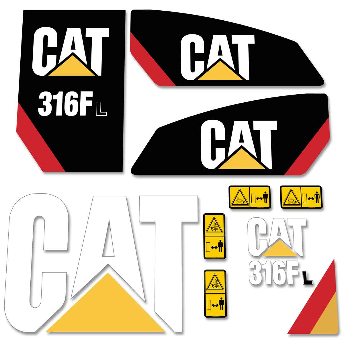 CAT 316F L Decal Kit CAT 316F L Decal Kit