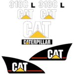 CAT 318C L Decal Kit