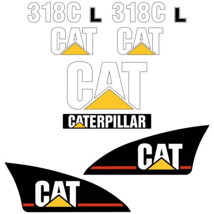 CAT 318C L Decal Kit