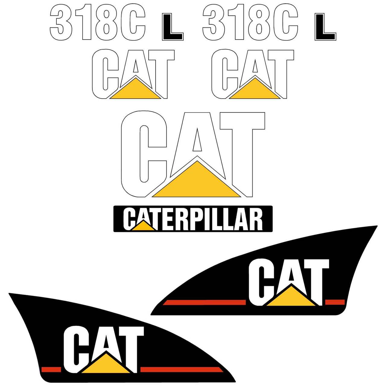 CAT 318C L Decal Kit CAT 318C L Decal Kit