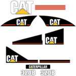 CAT 320B L Decal Kit