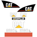 CAT 320C L Decal Kit