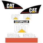 CAT 320C L Decal Kit