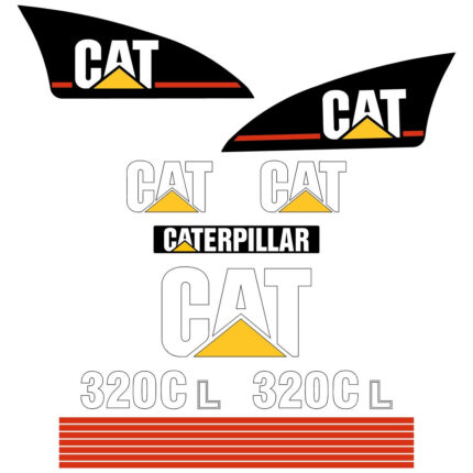 CAT 320C L Decal Kit