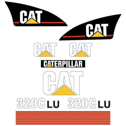 CAT 320C LU Decal Kit