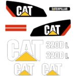 CAT 320D L Decal Kit