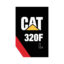 CAT 320F Model Decal