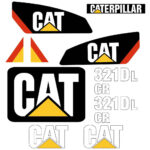 Cat 321D Decal Kit